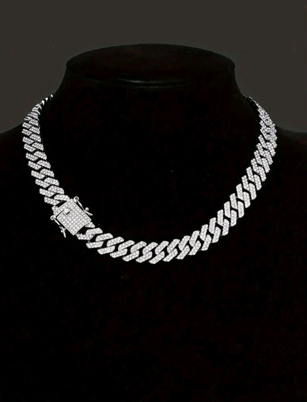 Luxera™ Cuban Link Silver Diamond Chain